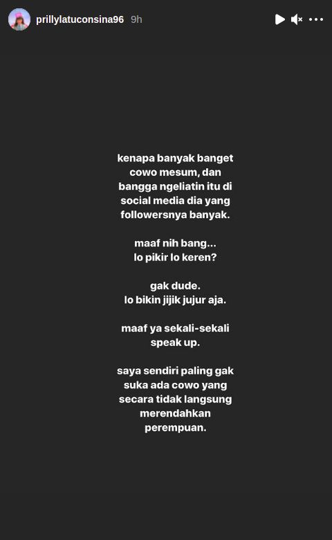 Insta Stories Prilly Latuconsina