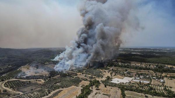 Kebakaran Hutan Turki, Turis Dievakuasi
