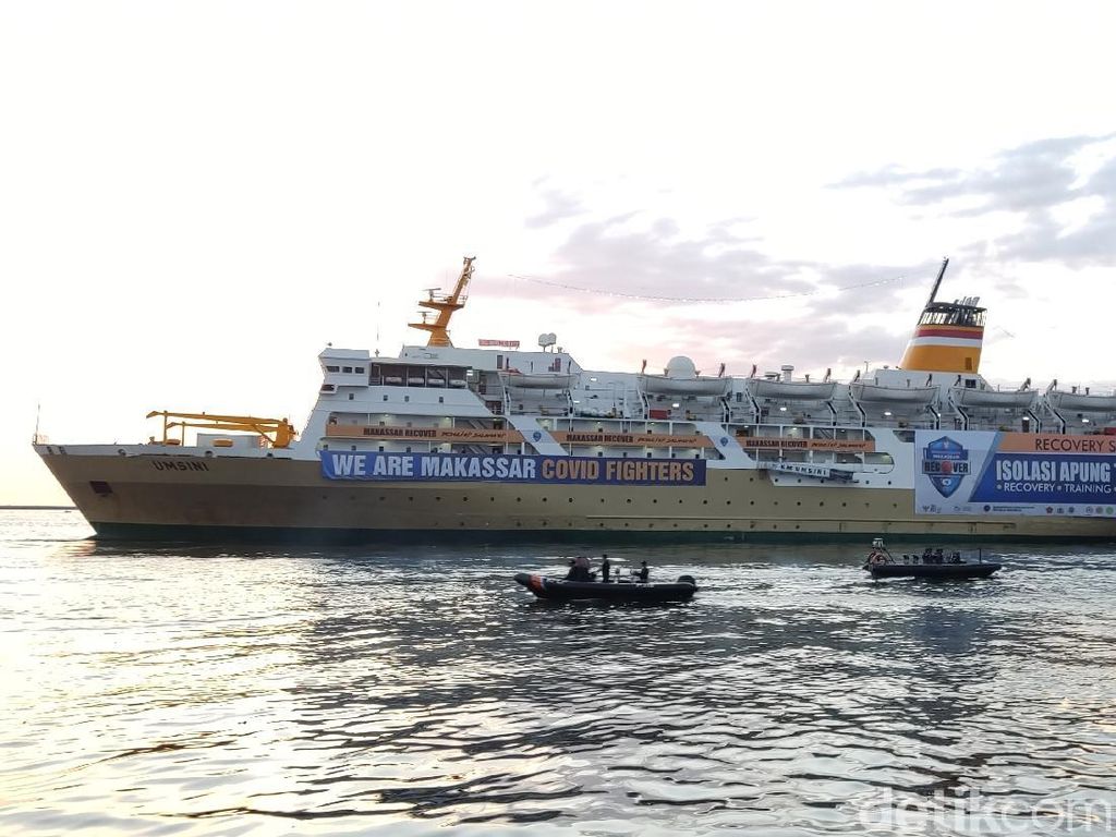 Curhat Warga Makassar Isoman di Kapal: Pelayanan Bagus Tapi Kebersihan Kurang