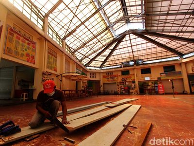 Pasar Gede Solo Manfaatkan Momen PPKM untuk Renovasi