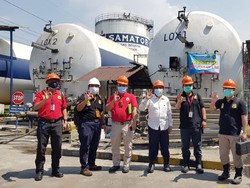 Pastikan Distribusi Oksigen, Pengawas Ketenagakerjaan Supervisi ISO Tank