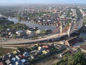 Jadi Ikon Baru Banjarmasin, Proyek Jembatan Sei Alalak Capai 92%
