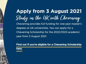 Pendaftaran Beasiswa Chevening Dibuka, Ini Syaratnya Pendaftaran Beasiswa Chevening Dibuka, Ini Syaratnya