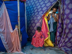 Potret Pengungsi Rohingya di India Menanti Vaksinasi Corona