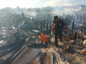 Puluhan Rumah di Palangka Raya Terbakar Gegara Pasutri Cekcok
