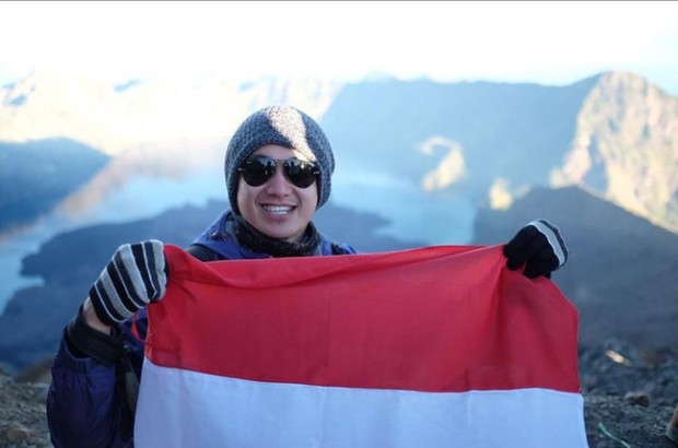 Felix Djimin di Gunung Rinjani