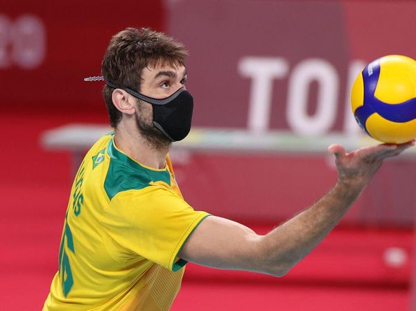 Potret Atlet Voli Brasil yang Tak Copot Masker Saat Berlaga di Olimpiade Tokyo