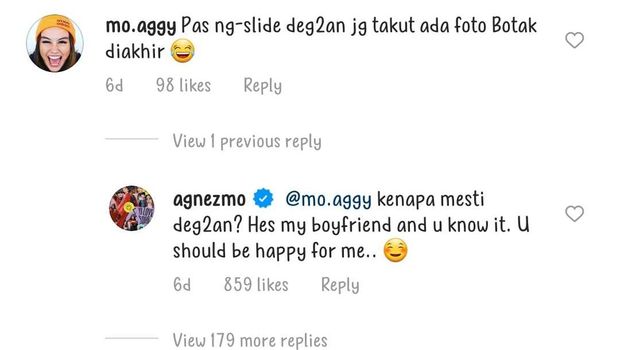 Mesra dengan Adam, Agnez Mo: He's My Boyfriend, Kalian Tahu Itu