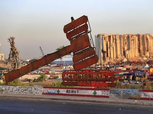 Monumen Puing-puing Ledakan Lebanon, Simbol Duka Beirut Monumen Puing-puing Ledakan Lebanon, Simbol Duka Beirut