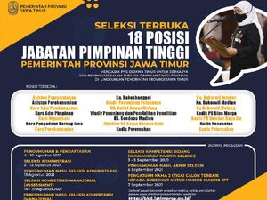 Pemprov Jatim Buka Seleksi untuk Isi 18 Jabatan Pimpinan Tertinggi Pratama