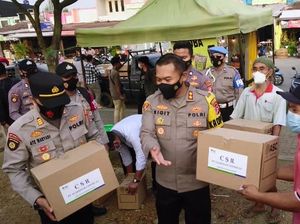 Polres Cilegon Minta Perusahaan Ikut Bantu Warga Terdampak COVID