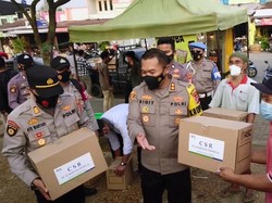 Polres Cilegon Minta Perusahaan Ikut Bantu Warga Terdampak COVID