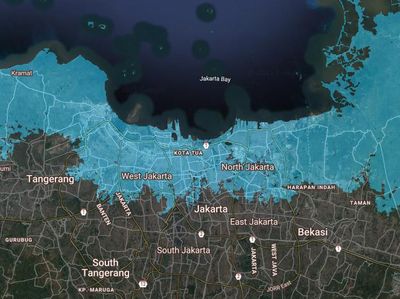 Seperti Ini Proyeksi Jakarta Tenggelam Tahun 2030