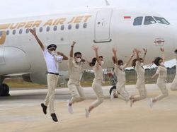 Cihui! Super Air Jet Resmi Terbang ke Bumi Laskar Pelangi
