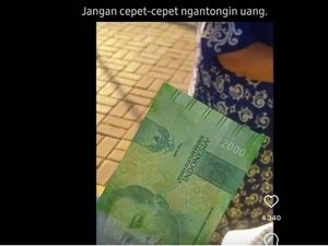 Awas Kecele! Lagi Viral Duit Rp 2.000 Disemprot Hijau Mirip Rp 20 Ribu