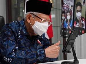 Via Video Call, Maruf Amin Beri Selamat ke Greysia/Apriyani Cs