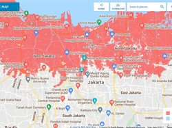 Ini Peta Proyeksi Jakarta Tenggelam 2030