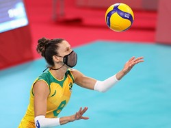 Para Pevoli Ini Tak Copot Masker Saat Tanding di Olimpiade, Nggak Engap?