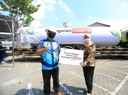 PLN Sumbang 12 Ton Oksigen ke RS Rujukan COVID-19 di Jatim