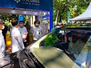 Drive Thru Tes Swab-PCR Juga Ada di Kementerian LHK Lho