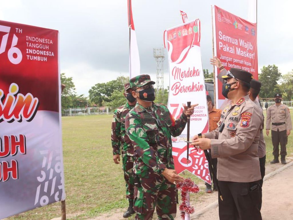 Polda Kalteng Targetkan 4.000 Vaksin dalam Rangka HUT RI Polda Kalteng Targetkan 4.000 Vaksin dalam Rangka HUT RI