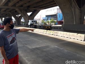 Rambu Pembatas di Cilincing Diganti Beton MCB, Kecelakaan Masih Terjadi