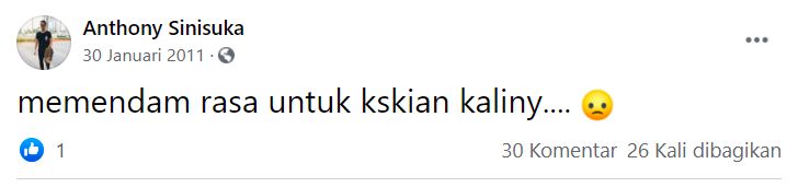 Status Galau Anthony Ginting