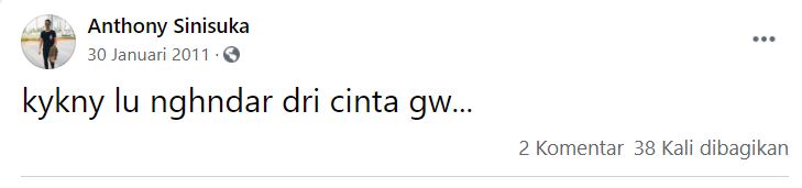 Status Galau Anthony Ginting