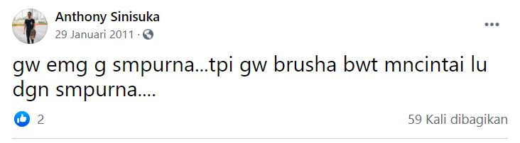 Status Galau Anthony Ginting