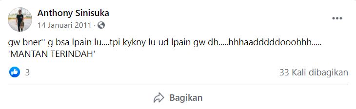 Status Galau Anthony Ginting