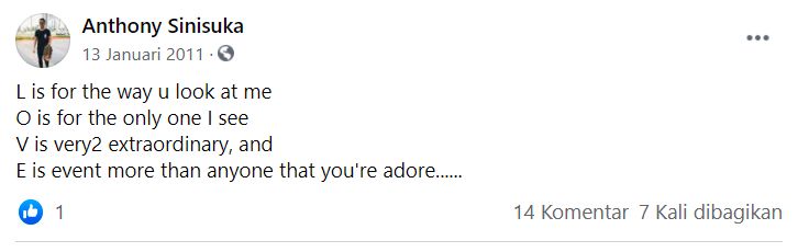 Status Galau Anthony Ginting