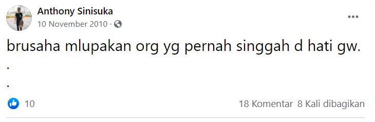 Status Galau Anthony Ginting