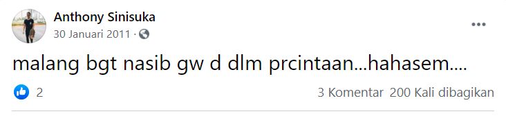 Status Galau Anthony Ginting