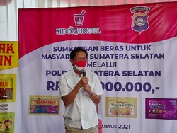 Kirim Bantuan ke Sumsel, Bos Sido Muncul: Semoga Jadi Obat Kecewa
