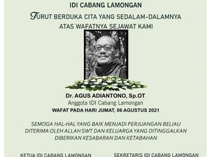 Dokter Tulang di Lamongan Meninggal Terpapar COVID-19 Dokter Tulang di Lamongan Meninggal Terpapar COVID-19