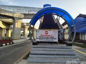 JPO Flyover Tapal Kuda Lenteng Agung Selesai Dibangun