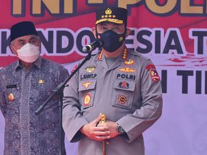 Kapolri Tinjau Vaksinasi di Kaltim, Beri Arahan soal Tempat Isolasi Terpusat
