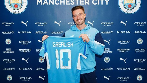 Jack Grealish bergabung dengan Man City