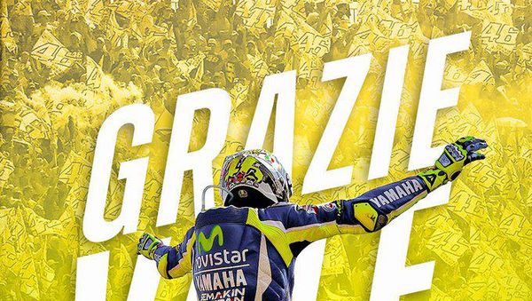 Grazie Valentino Rossi Membahana di Linimasa