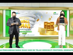 480 Gram Tabungan Emas Dibagikan ke Nasabah Beruntung Pegadaian