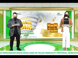 480 Gram Tabungan Emas Dibagikan ke Nasabah Beruntung Pegadaian