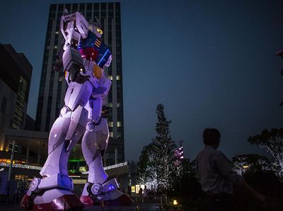 Penampakan Robot Gundam Raksasa di Jepang