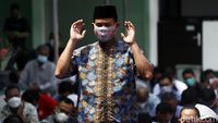 Suasana Salat Jumat Saat PPKM Level 4 di Masjid Al Falah Benhil