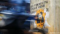 Waspada Varian Baru Corona lewat Seni Mural