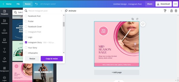 Canva Magic Resize/ Foto: canva.com Canva Magic Resize