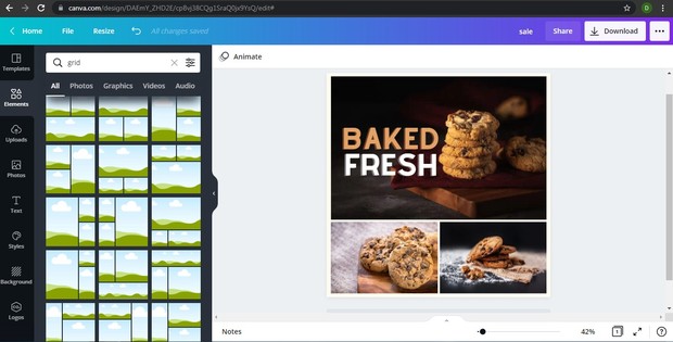 Grid Frame Canva/ Foto: canva.com Grid Frame Canva