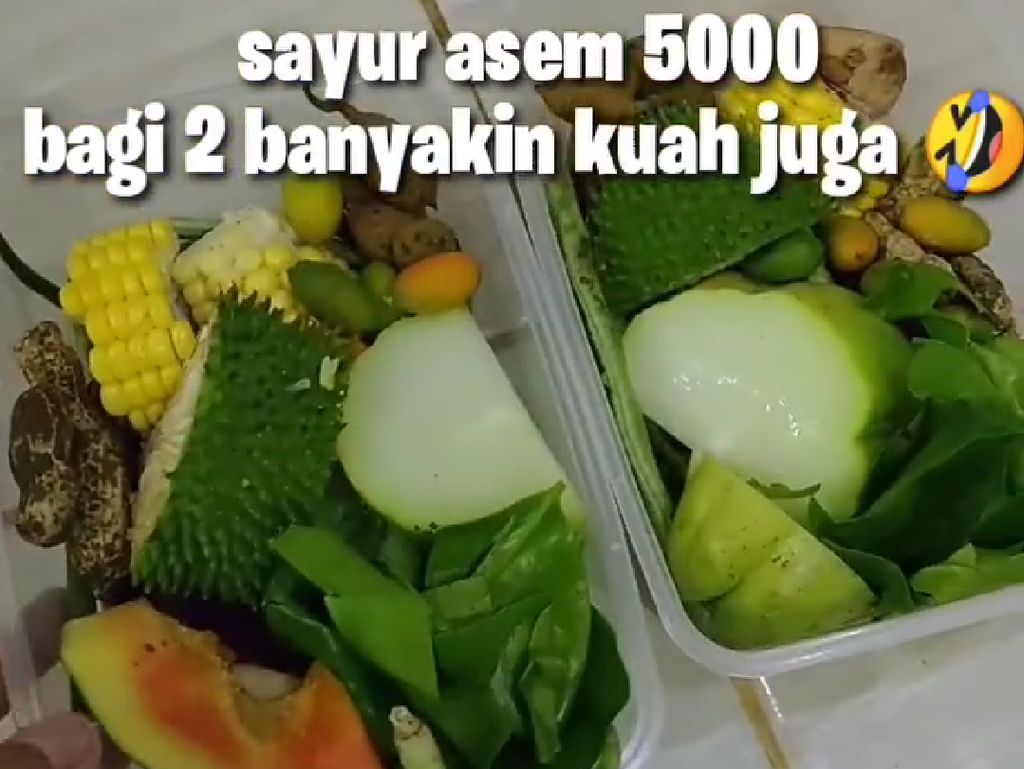 Hemat Banget! Wanita Ini Belanja Sayuran Rp 50 Ribu Untuk Seminggu