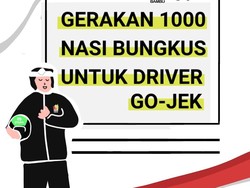 Mantap! Restoran Ini Bikin Gerakan 1000 Nasi Bungkus Buat Driver Ojol