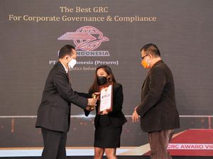 Pos Indonesia Sabet 3 Penghargaan di GRC Award 2021