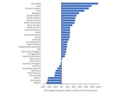 Begini Grafik Lonjakan Corona di Provinsi Luar Jawa-Bali yang Disorot Jokowi